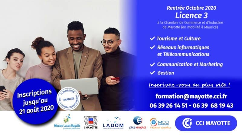 FORMATION : Inscription en Licence 3 en mobilité à Maurice