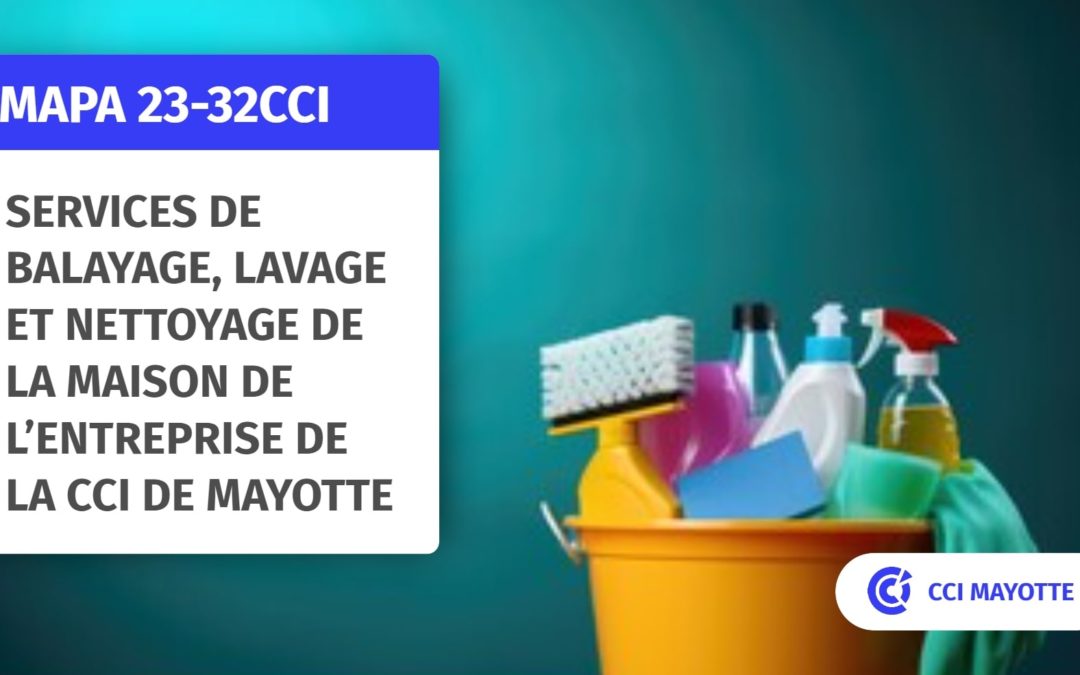 Marché MAPA 23-32CCI:  services de balayage, lavage et nettoyage