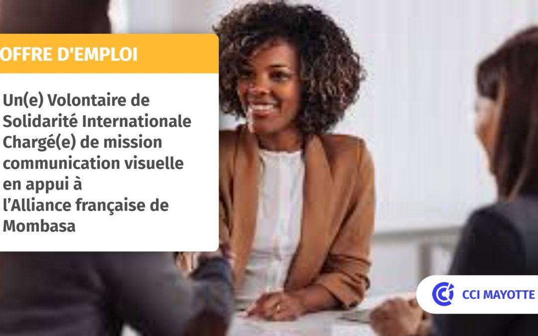 Offre: Un(e) Volontaire de Solidarité Internationale Chargé(e) de mission communication visuelle en appui à l’Alliance française de Mombasa